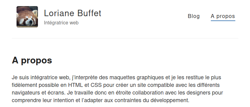 Page A propos de ce blog